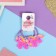 Hair gum "Baby" (set 2 pcs) unicorns, lilac