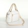 Women's bag 127, 30*10*23, 1 lightning departure, n/pocket, belt long, white+cream