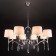 Smart ceiling lamp Madera, 40W, E14, 75x75 cm