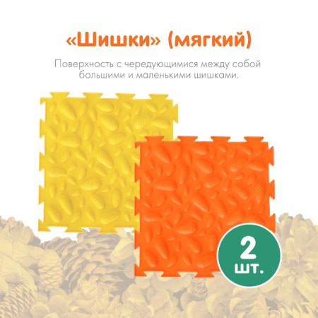 Modular massage rug orthodon, set No. 8 "Forest Path"-3