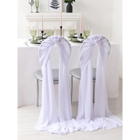 Decor for the chair, central white, 72*300 cm,