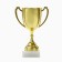 Cup 117, award figure, gold, plastic stand, 16.3 × 11.3 × 5.6 cm.