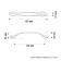 Classic handle, m/o 128 mm, white color