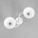 Rina chandelier 2he27 40W white-gold 40x28 cm