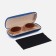 Case for glasses on the cracker, the color is blue