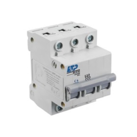 Aircraft switch VA 47-63, 3P 6A (C) 4.5KA ETP