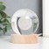 Souvenir glass backlight "Dandelion" d = 6 cm stand wood, usb 6.5x6.5x7.5 cm