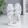 Polystone souvenir "Snowty Angels" 7x4.5x4 cm