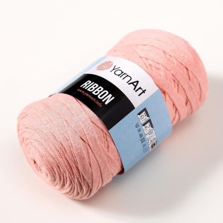 Ribbon yarn 40% polyester, 60% cotton 125m/250g (767 begonia)-1