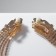 Clips "Party" ladder, white color in gold