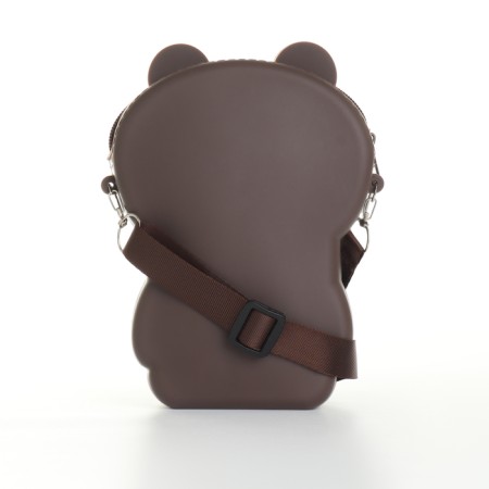 Bag's bag with lightning, dark brown color-1
