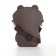 Bag's bag with lightning, dark brown color