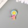 Decor for creativity plastic "Lollipop with asterisk" set of 10 pcs 2.3x1.5 cm