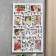 Photo frame plastic in 9 photos 10x10, 10x15 cm "Birds on a pink bush" White 65x40.5 cm