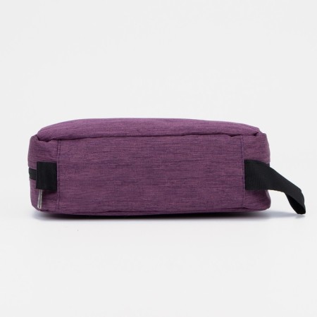 Cosmetic bag, 2 parts on lightning, with hook, lilac color-1