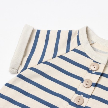 Baby sandstone I Basic Line striped, height 86-92 cm, beige-5