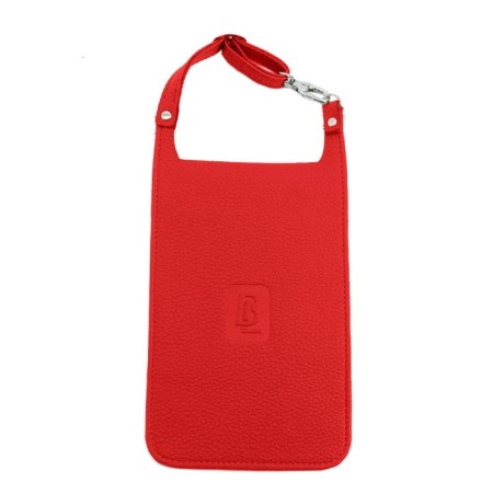 Bag, artificial leather, red 11.5x0.5x25 cm-2