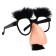 Carnival glasses-mask, eyebrows, large nose, 17 × 4 × 19 cm, mix