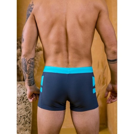 Male bathing panties Alohamare, size 52, gray color, turquoise-5