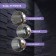 Shower watering can Zein Z3551, D = 80 mm, 3 modes, with massage cloves, button "Stop", chrome