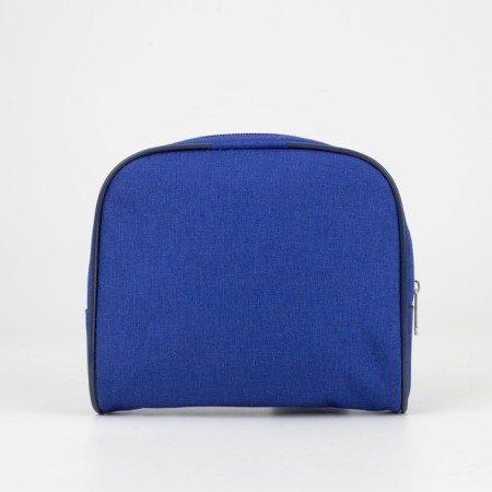 Lightning cosmetic bag, external pocket, cornflower color-1
