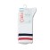 Extended women's socks with bright strips of Contte Elegant Active, size 25, white, red color