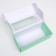 Self -charged box, with a window, mint, 16 x 35 x 12 cm mix