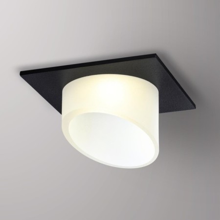 Lamp built -in Novotech. Lirio, 9W, GU10, 66x92x92 mm, black color