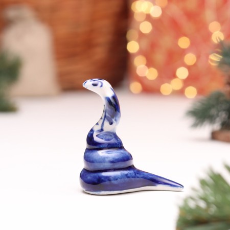 Souvenir "Snake", No. 15, Gzhel, 5 cm-1