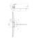 Cersanit Brasko bath mixer, with a long spill, single -leaf, chrome