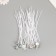Cotton flash wick, white metal 15 cm