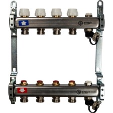 Collector Group Stout SMS-0932-000004, without flow meters, valve, 4 outputs, stainless steel. steel
