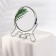 The desktop mirror is a suspended “circle”, bilateral, with an increase, D mirror surface 9 cm, silver color