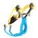 Metal slingshot in the braid, color mix