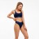 Female set (top with thin straps, panties), color dark blue mix, size 46-48