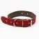 Collar combined leather/tarpaulin, dimensionless, 70 x 3.5 cm, Osh 25-60 cm, red