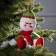 Christmas tree toy "Snowman", from batteries, glow of multi