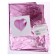 Foil ball 18 "Heart", satin, lilac color