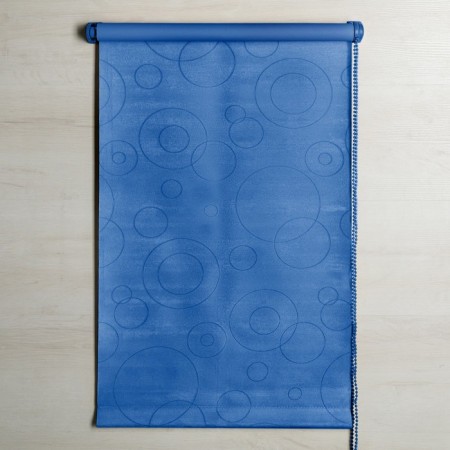 Rolled curtain "Blackout", light -proof, 60 x 160 cm, suede, blue color