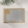 Casket glass with a metal frame "Lotus" Transparent ripples 16x24x7 cm