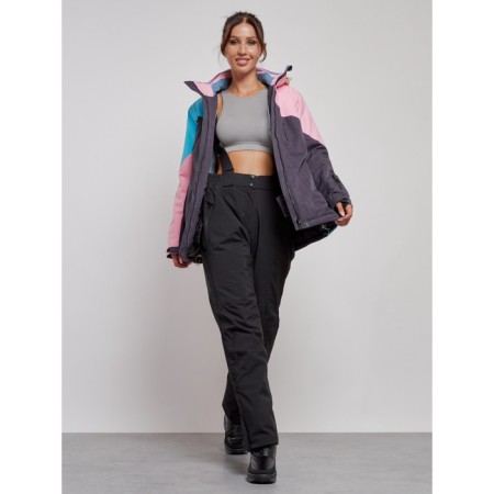 Ski jacket female winter, size 56, pink color-8