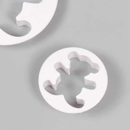 Cutters for polymer clay "cubs" set 3 pcs d = 3.7 cm 6 cm 9.5 cm-1