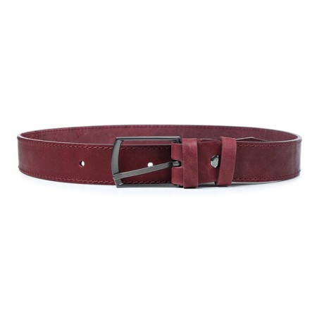 Women's belt, burgundy color