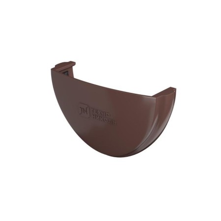 Tiring gutter plug PVC 125 brown-1