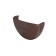 Tiring gutter plug PVC 125 brown