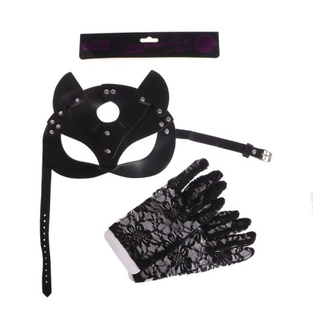 Carnival set "Let's play?" (mask+gloves)-3