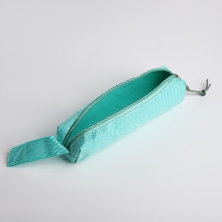 School set. A backpack with a zipper, a chover, bag, a pencil case, a bag for coins, the color is turquoise-13