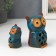 Ceramics "Two Blue Filin" Ceramics Set 2 pcs 7x5x5 10.5x7x8 cm