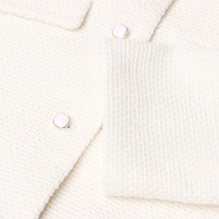 A set for a girl (jacket and skirt) Minaku: Partydress, white color, height 134 cm-7