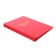 A4 course folder, boumvinyl, scallops/cassation, without paper, red color (capacity up to 300 sheets)